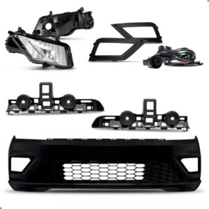 Kit Parachoque Diant. Para Gol Voyage G8 2018 Á 2020 Milhas Preto