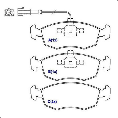 Pastilha Dianteira Stilo 1.8 2010 Em Diante