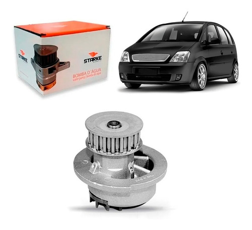 Bomba De Água Sem Carcaça Meriva 1.8 8v Powertrain 2002/2012