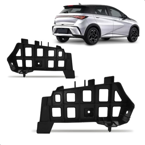 Par Suporte Guia Para Byd Dolphin 2023 2024 Parachoque Tras.