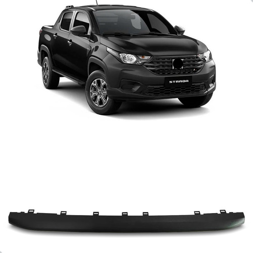 Friso Da Grade Strada 2020 A 2024 Superior Radiador Preto