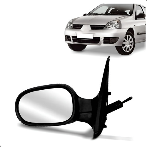 Retrovisor Externo Para Clio 1999 A 2011 Lado Esquerdo