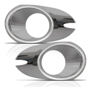 Kit Farol Milha Palio Siena Elx 2008 À 2012 Moldura Cromada