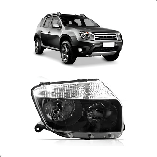 Farol Renault Duster 2010 A 2015 Fumê Direito/passageiro