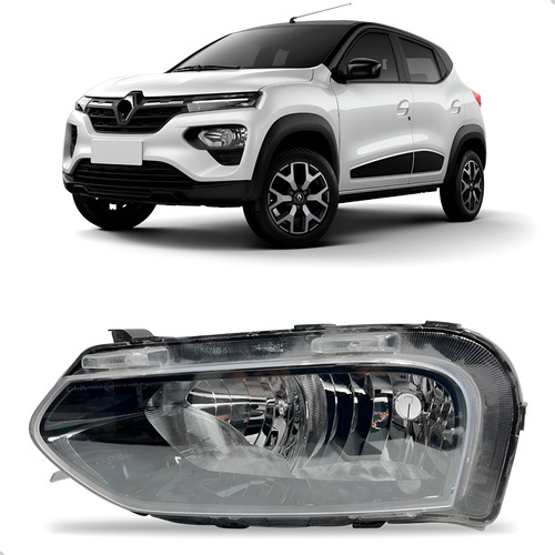 Farol Manual Para Renault Kwid 22 23 Parte Inferior 1ª Linha Esquerdo/motorista