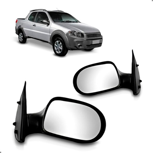 Par Retrovisor Strada 2011 A 2019 Manual Cabine Dupla