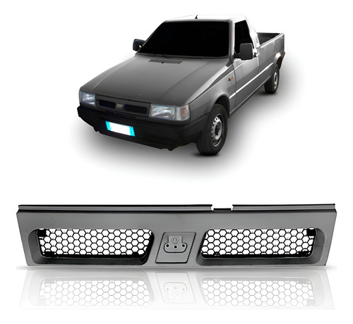 Grade Radiador Fiorino 1998 A 2007 1a Linha Primer Ambos Os Lados