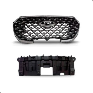 Kit Parachoque Tiggo 8 Pro 2022 A 2024 Com Grade Central Preto