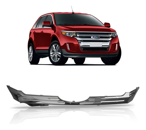 Moldura Grade Cromada Edge 2011 2012 2013 2014 Parte Meio