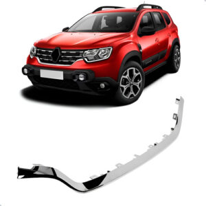 Moldura Grade Radiador Duster 2021 A 2024 Cromada Inferior Cromado