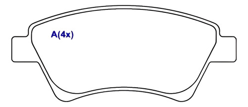 Pastilha Dianteira Megane Ii 2003 Em Diante