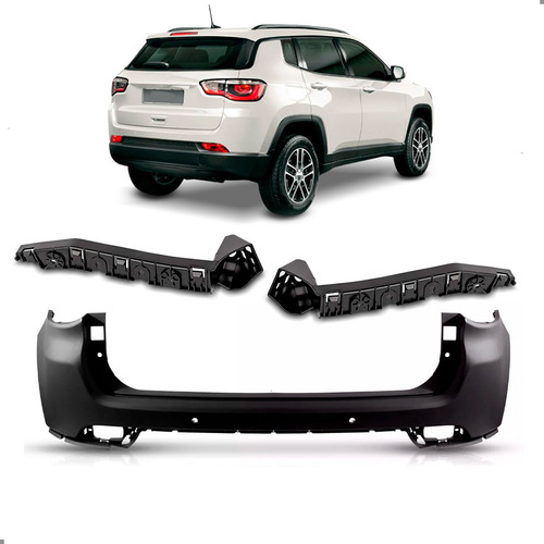 Kit Parachoque Traseiro Para Jeep Compass 2017 A 2021 Guias