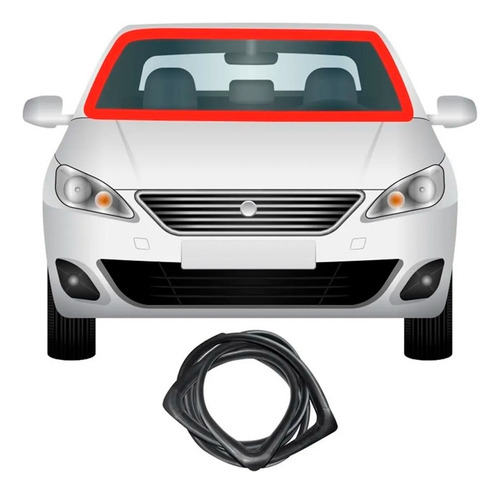 Borracha Para-brisas Friso Alum. Corcel Ii Belina Ii Delr --