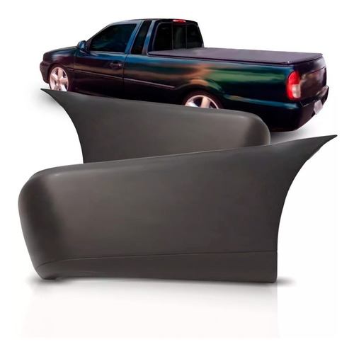 Par Ponteira Do Parachoque Para Saveiro Bola G2 1998 99 2000