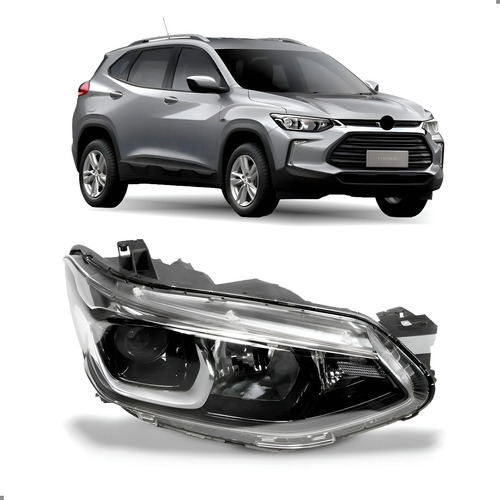 Farol Para Tracker 2020 A 2025 Elétrico Com Motor 1ª Linha Direito/passageiro