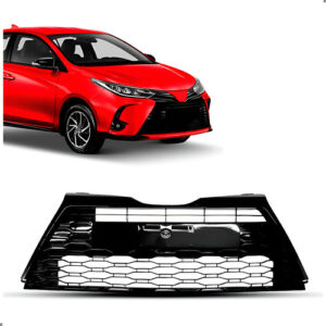 Grade Parachoque Dianteiro Para Yaris 2023 A 2025 Brilhante Preto Brilhante
