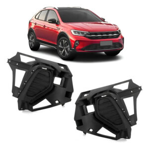 Par Moldura Milha Sem Furo Nivus 2020 2021 2022 Preto