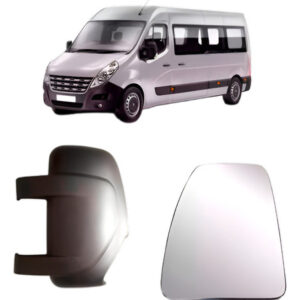 Kit Capa Retrovisor Master 2013 A 2025 Braço Curto + Lente