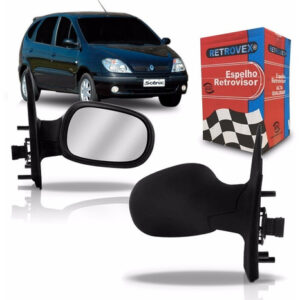 Par Retrovisor Renault Scenic 2001 A 2006 Regulagem Elétrica
