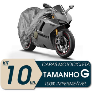 10 Capas Cobrir Moto Impermeável Proteção Uv G Mega Desconto
