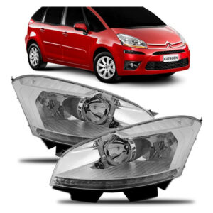 Par C4 Grand Picasso 08 09 A 12 Farol Elétrico Pisca Cristal