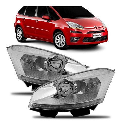 Par C4 Grand Picasso 08 09 A 12 Farol Elétrico Pisca Cristal