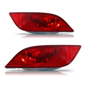 Par Sinaleira Parachoque Traseiro Jeep Compass 2017 2018 Vermelho