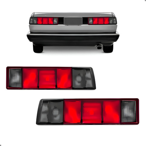 Par Lanterna Traseira Para Santana 1985 1986 A 1990 Fume Ambos Lados