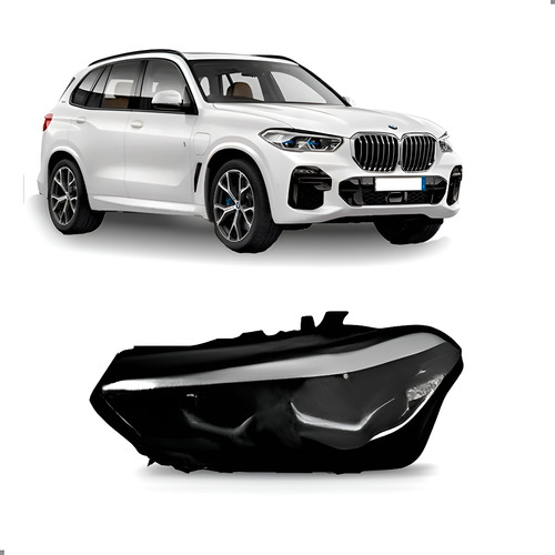 Farol Para Bmw X5 19 A 24 Full Led S/ Reator 4p Le 1ª Linha Esquerdo/motorista