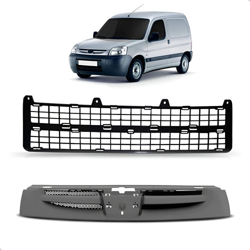 Par Tela Frontal Para Partner 10 A 2021 Superior E Inferior Preto