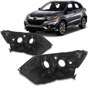 Par Carcaça Farol Dianteiro Para Honda Hrv 2019 A 2021