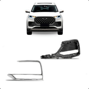 Kit Grade E Friso Cromado Para Tiggo8 Pro 2022a2025 Esquerdo Preto