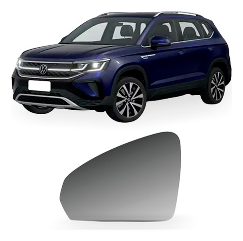 Lente Retrovisor Para Taos 2021 2022 2023 A 2026 Direito