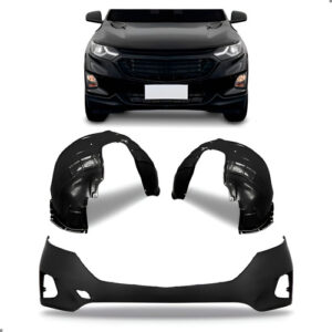 Parachoque Superior Para Equinox 2018 2019 A 2022 1a Linha  Preto
