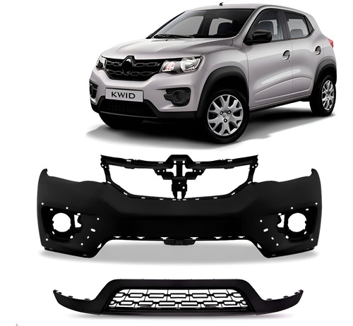 Envolvente Kwid 2017 A 2022 Dianteiro Com Saia Spoiler