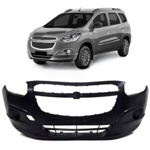 Parachoque Dianteiro Spin 2012 A 2018 Sem Furo Preto Preto