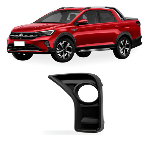 Grade Lateral Saveiro 23 A 26 Parachoque Diant C/ Furo Direito