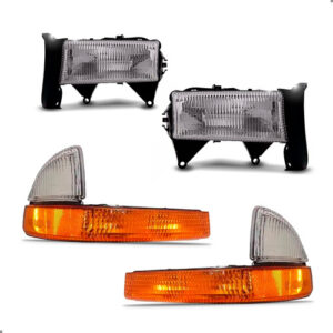 Kit Para Dodge Dakota 1998 A 2004 Farois E Piscas Ambos Lados