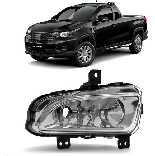 Farol Milha Strada 2020 2021 2022 Cromado 1ª Linha - - Esquerdo