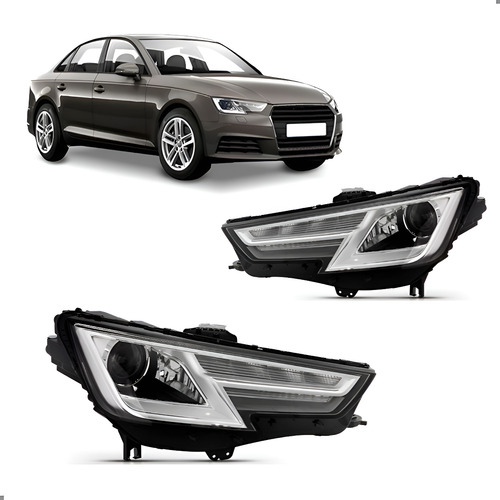 Par Farol Para A4 2017 2018 2019 Com Xenon Ambos Lados