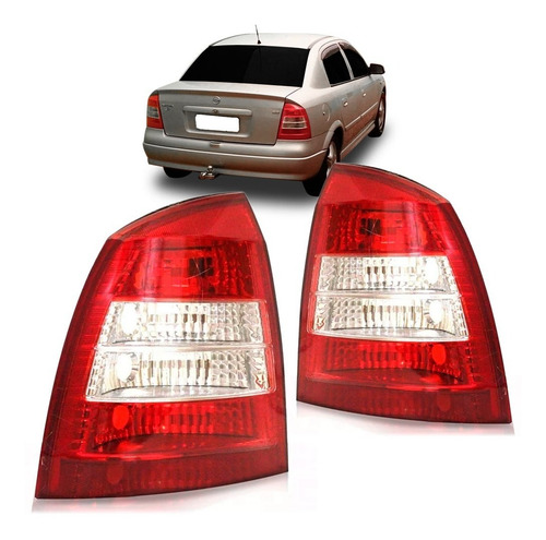 Par Sinaleira Traseira Astra 98 99 00 01 02 Sedan Bicolor