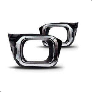 Kit Parachoque E Grade Para Ford Ranger 2020 A 2023 Com Aro Preto