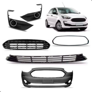 Kit Envolvente Ka Hatch Sedan 2019 2020 2021 Com Grades Preto