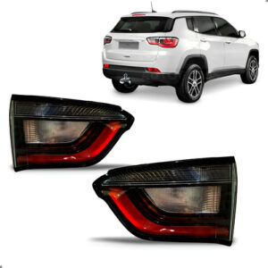 Par Lanterna Traseira Mala Para Compass 2022 A 2025 Com Led Ambos Lados