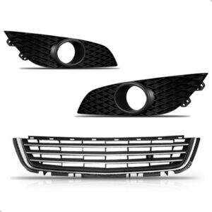 Kit Grade Inferior Friso Cromado E Molduras Vectra 10 A 2012 Preto