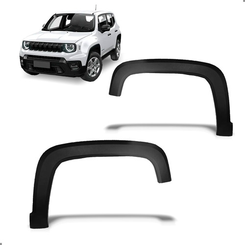 Par Moldura Paralama Dianteiro Para Renegade 2015 A 2023