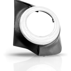 Par Moldura Farol Milha Triton 2016 17 18 19 20 2021 Cinza Preto