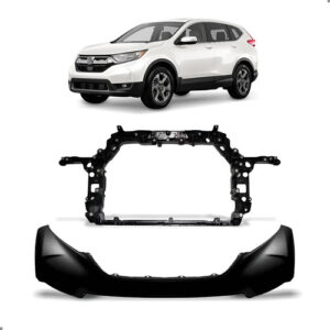 Kit Parachoque E Painel Frontal Para Crv 2018 2019 2020 Preto