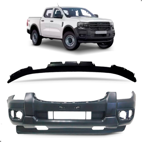 Parachoque Para Ranger Xl Xls Xlt 2024 2025 Com Spoiler Preto