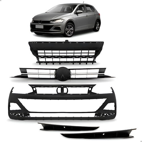 Kit Envolvente Completo Para Polo Virtus 2018 A 2022 Novo Preto